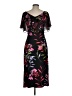 Connected Apparel Floral Black Cocktail Dress Size 6 (petite) - photo 2