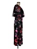 Connected Apparel Floral Black Cocktail Dress Size 6 (petite) - photo 4