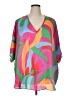 Adrienne 100% Polyester Pink 3/4 Sleeve Blouse Size 1X - photo 1