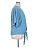 VIISHOW Blue Short Sleeve Blouse Size XL - photo 4