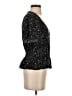 The Kooples Stars Black Short Sleeve Blouse Size XL (4) - photo 4