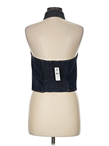 Express Sleeveless Button-Down Shirt (view 2)