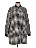 Shein Curve 100% Polyester Houndstooth Black Cardigan Size M - photo 1