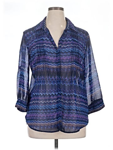 Vintage America Blues 3/4 Sleeve Blouse (view 1)