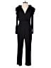 Express 100% Polyester Solid Black Jumpsuit Size 0 (petite) - photo 1