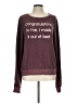 Wildfox Graphic Burgundy Sweatshirt Size Lg (3 or L) - photo 1