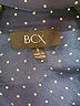 BCX 100% Polyester Polka Dots Blue 3/4 Sleeve Blouse Size S - photo 7