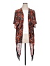 Siren Lily 100% Polyester Orange Kimono Size 1X - photo 1