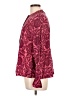 Antik Batik Burgundy Long Sleeve Blouse Size 12 - photo 5