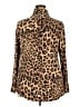 JM Collection Animal Print Brown Turtleneck Sweater Size XXL - photo 2