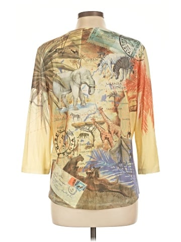 Weekends by Chico's 3/4 Sleeve T-Shirt (view 2)