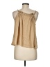 Mustard Seed 100% Polyester Tan Sleeveless Blouse Size M - photo 2