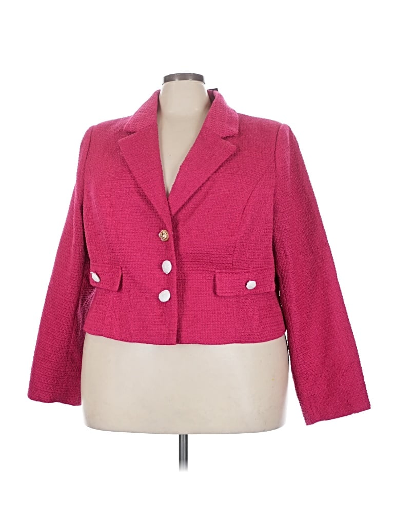 Pre-owned City Chic Blazer Jacket In Pink