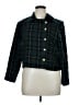 Positive Attitude 100% Acrylic Plaid Green Jacket Size 16 - photo 1