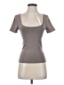Cuyana Gray Tan Short Sleeve Top Size S - photo 1
