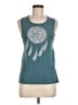 Bella Teal Sleeveless T-Shirt Size M - photo 1