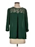 HD in Paris 100% Polyester Green 3/4 Sleeve Blouse Size 2 - photo 1