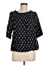 Current/Elliott Black 3/4 Sleeve Blouse Size Med (2) - photo 1