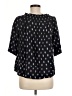 Current/Elliott Black 3/4 Sleeve Blouse Size Med (2) - photo 2