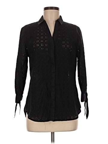 IMNYC Isaac Mizrahi 3/4 Sleeve Button-Down Shirt (view 1)