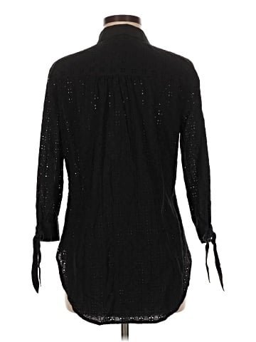 IMNYC Isaac Mizrahi 3/4 Sleeve Button-Down Shirt (view 2)