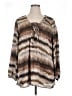 Fashion Bug 100% Polyester Brown 3/4 Sleeve Blouse Size 1X - photo 1