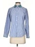 J.Crew 100% Cotton Stripes Blue Long Sleeve Button-Down Shirt Size 4 - photo 1