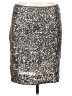 Boston Proper 100% Nylon Metallic Silver Formal Skirt Size 12 - photo 1