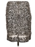 Boston Proper 100% Nylon Metallic Silver Formal Skirt Size 12 - photo 2