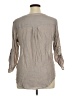 I.N. Studio Gray 3/4 Sleeve Button-Down Shirt Size 1X - photo 2