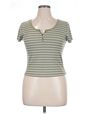 Pink Republic Short Sleeve Henley (view 1)