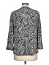 Ellen Tracy Animal Print Silver 3/4 Sleeve Blouse Size L - photo 2