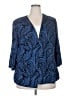 Alex Evenings Paisley Blue Blazer Size 3X - photo 1