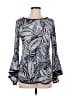 Coco Bianco Gray Long Sleeve Blouse Size M - photo 1