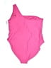 Old Navy Solid Pink One Piece Swimsuit Size 3X - photo 2