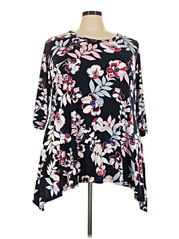 Woman Within 3/4 Sleeve Blouse (view 1)