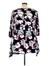 Woman Within Black 3/4 Sleeve Blouse Size 22 (1X) - photo 2
