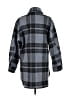 H&M 100% Polyester Plaid Gray Coat Size S - photo 2