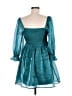 Thirty/Thirty 100% Polyester Teal Cocktail Dress Size M - photo 2
