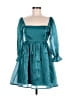Thirty/Thirty 100% Polyester Teal Cocktail Dress Size M - photo 1