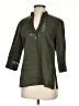 Kate Hill 100% Linen Green 3/4 Sleeve Blouse Size S (petite) - photo 1