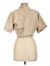 Mable Tan Short Sleeve Blouse Size L - photo 2