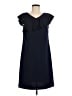Roz & Ali Solid Blue Casual Dress Size 8 - photo 1