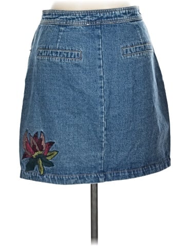 Honey Punch Denim Skirt (view 2)