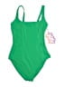 Yitty Solid Green One Piece Swimsuit Size M - photo 1