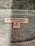 Philosophy Hearts Gray Pullover Sweater Size S - photo 7