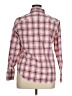 Lands' End Plaid Pink Long Sleeve Button-Down Shirt Size 14 (petite) - photo 2