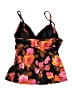 Chadwicks Floral Black Swimsuit Top Size 14 - photo 2