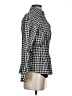 Zara Basic Houndstooth Black Long Sleeve Blouse Size S - photo 4