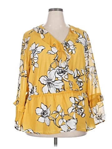 Calvin Klein 3/4 Sleeve Blouse (view 1)